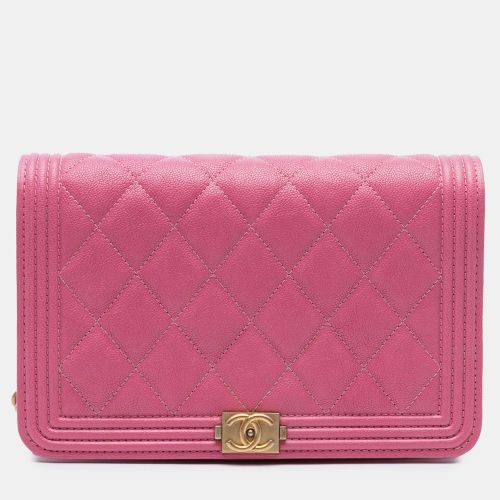 Small Quilted Caviar Boy Flap - Chanel - Modalova