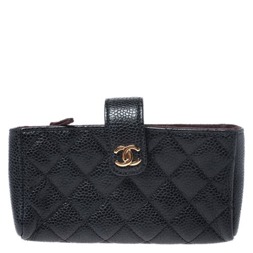 Quilted Caviar Leather CC Phone Pouch - Chanel - Modalova