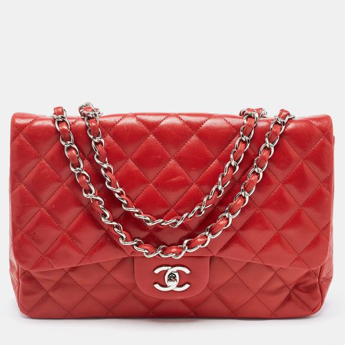 Quilted Leather Jumbo Classic Single Flap Bag - Chanel - Modalova