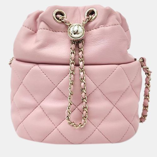 Lambskin Leather Bucket Bag - Chanel - Modalova