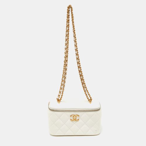 Off Quilted Leather Vanity Case Chain Bag - Chanel - Modalova