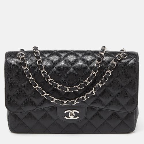 Caviar Quilted Leather Jumbo Classic Double Flap Bag - Chanel - Modalova