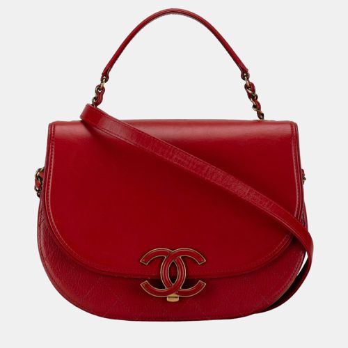 Medium Calfskin Coco Curve Flap - Chanel - Modalova