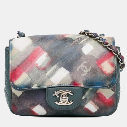 Mini Square Classic Printed Lambskin Airlines Flap - Chanel - Modalova