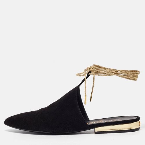 Suede Ankle Tie Flats Size 36 - Chanel - Modalova