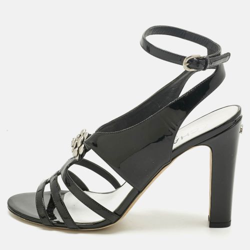 Patent Pearl CC Slingback Sandals Size 39.5 - Chanel - Modalova