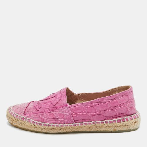 Crocodile CC Espadrille Flats Size 38 - Chanel - Modalova