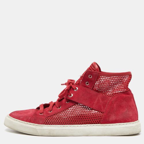 Suede and Mesh High Top Sneakers Size 41.5 - Chanel - Modalova