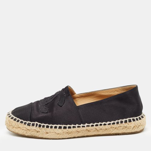 Satin and Canvas CC Espadrille Flats Size 35 - Chanel - Modalova