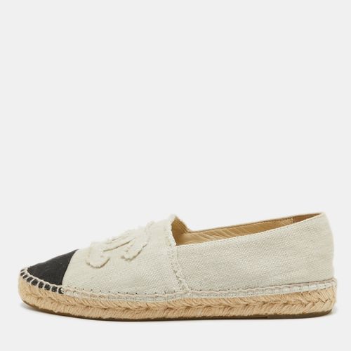 Black Canvas CC Espadrille Flats Size 41 - Chanel - Modalova