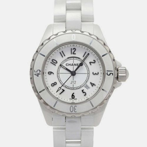 Stainless Steel Ceramic J12 Quartz Women's Wristwatch 33 mm - Chanel - Modalova