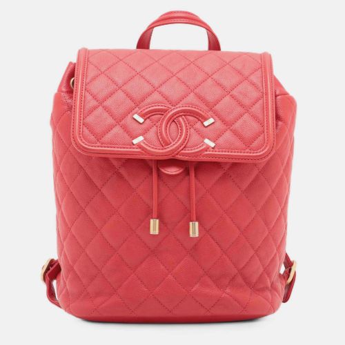 Quilted Caviar CC Filigree Backpack - Chanel - Modalova