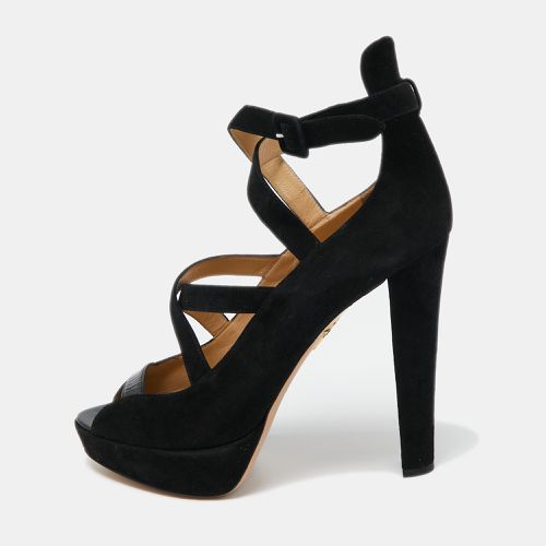 Suede Gladys Strappy Platform Sandals Size 41 - Charlotte Olympia - Modalova