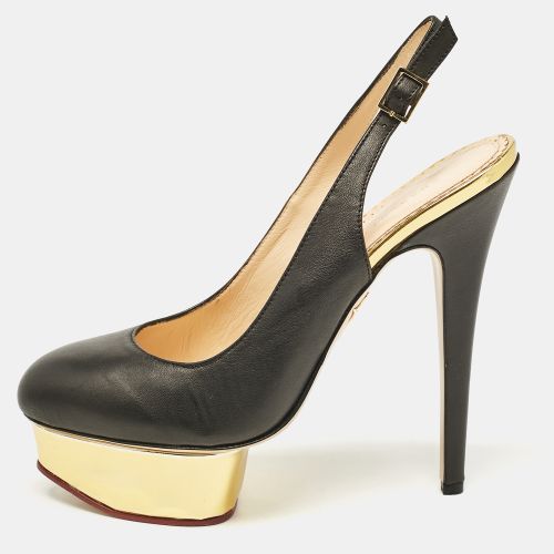 Leather Dolly Slingback Pumps Size 38 - Charlotte Olympia - Modalova