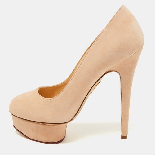 Suede Platform Pumps Size 37.5 - Charlotte Olympia - Modalova