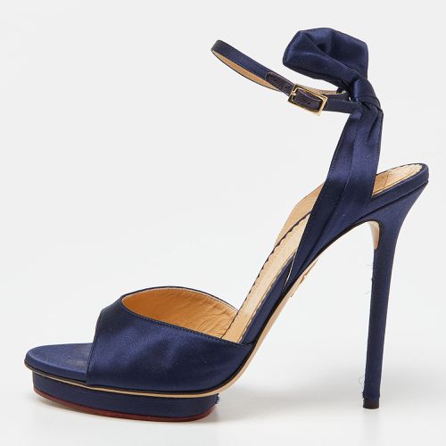 Satin Wallace Ankle Strap Sandals Size 41 - Charlotte Olympia - Modalova