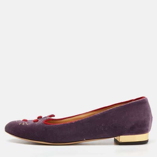 Velvet Emoticats Cheeky Kitty Ballet Flats Size 39.5 - Charlotte Olympia - Modalova