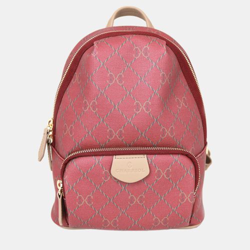 Bordeaux & Leather Back Pack - Charriol - Modalova