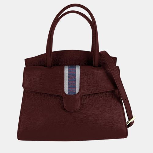 Bordeaux Leather Deauville Handbag - Charriol - Modalova