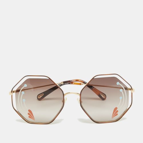 Gold Gradient CE132SRI Poppy Geometric Sunglasses - Chloe - Modalova