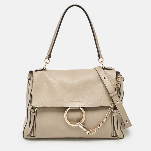 Leather and Suede Medium Faye Day Top Handle Bag - Chloe - Modalova