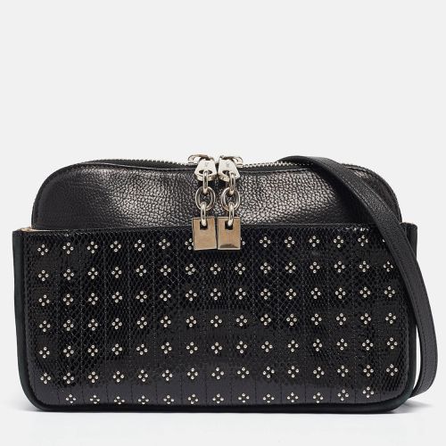 Snakeskin, Nubuck and Leather Studded Crossbody Bag - Chloe - Modalova