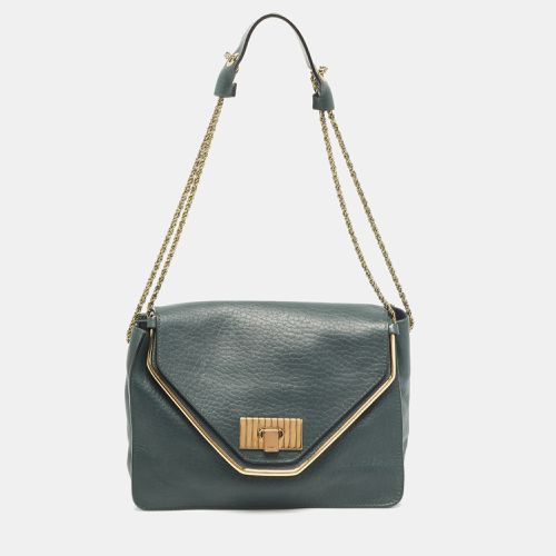 Dark Leather Medium Sally Shoulder Bag - Chloe - Modalova