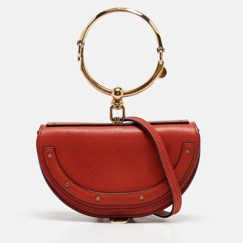 Ginger Leather Small Nile Bracelet Minaudiere Bag - Chloe - Modalova