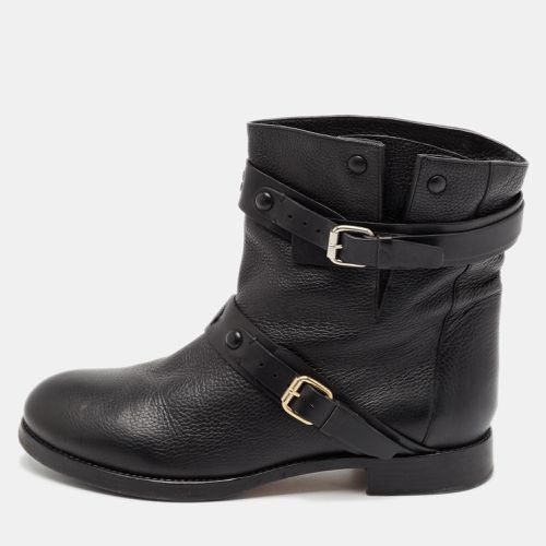 Leather Buckle Detail Ankle Boots Size 38.5 - Chloe - Modalova