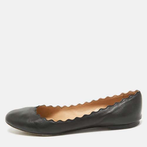 Scalloped Leather Lauren Ballet Flats Size 39.5 - Chloe - Modalova