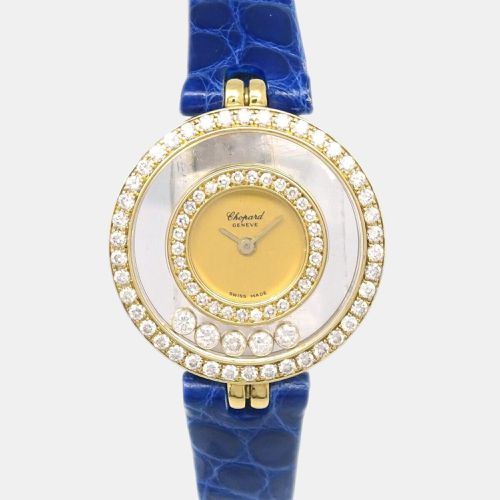 K Yellow Diamond Happy Diamonds 132767 Quartz Watch - Chopard - Modalova