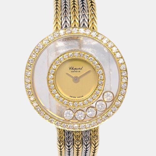 K Yellow Happy Diamonds 20/4355 Quartz Watch - Chopard - Modalova