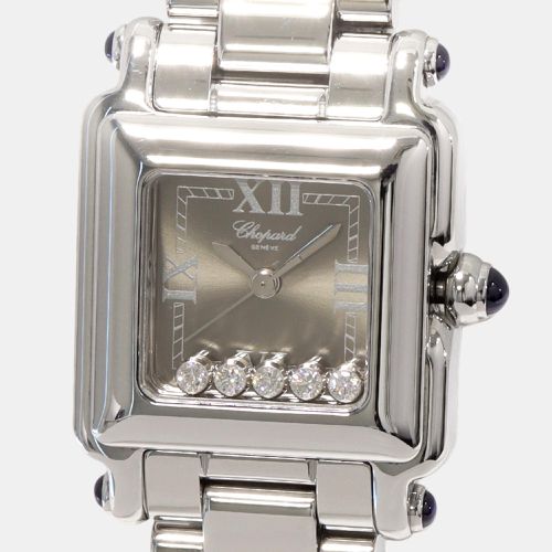 Stainless Steel Diamond Happy Sport 27/8893-23 Quartz Women's Wristwatch 23 mm - Chopard - Modalova