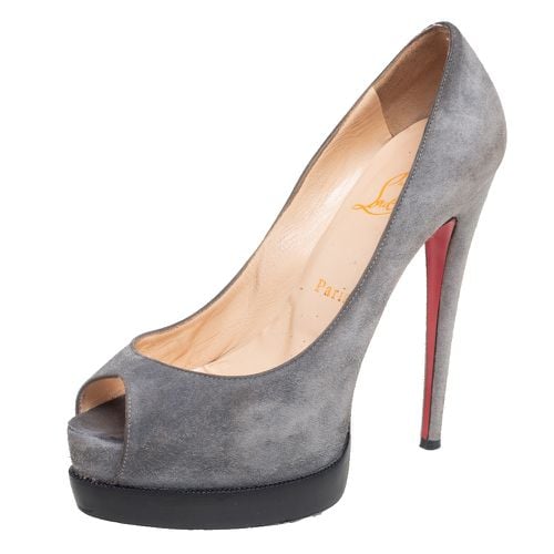 Suede Palais Royal Peep Toe Pumps Size 37 - Christian Louboutin - Modalova