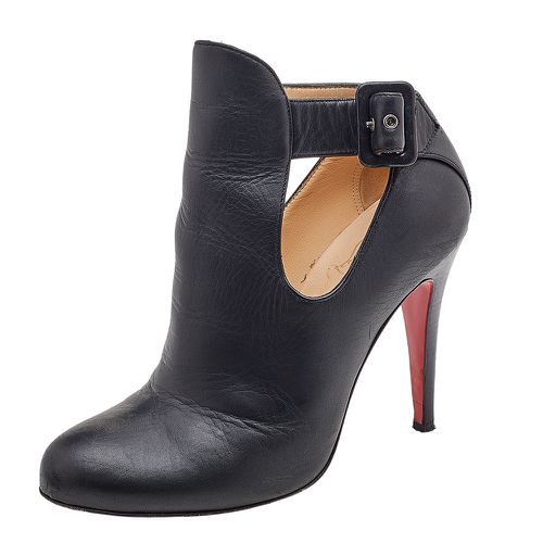 Leather Cut-Out Ankle Booties Size 36.5 - Christian Louboutin - Modalova