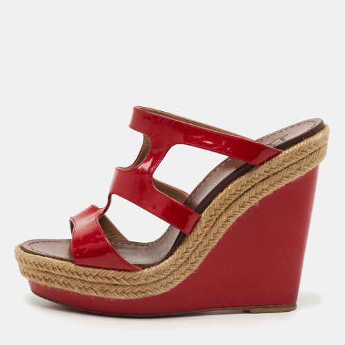 Patent Bilbao 120 Wedge Espadrilles Sandals Size 40 - Christian Louboutin - Modalova