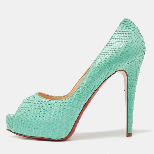 Turquoise Python Very Prive Pumps Size 38.5 - Christian Louboutin - Modalova