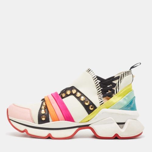 Neoprene and Leather 123 Run Rainbow Sneakers Size 37 - Christian Louboutin - Modalova