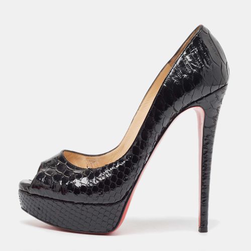 Python Lady Peep Toe Pumps Size 39 - Christian Louboutin - Modalova