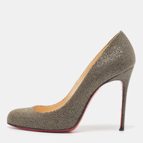 Lurex Fabric Fifi Round Toe Pumps Size 38 - Christian Louboutin - Modalova