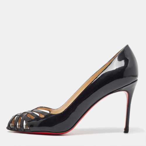 Cut Out Patent Leather Peep Toe Pumps Size 37.5 - Christian Louboutin - Modalova