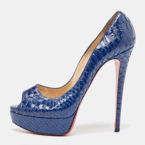 Python Lady Peep Pumps Size 39.5 - Christian Louboutin - Modalova