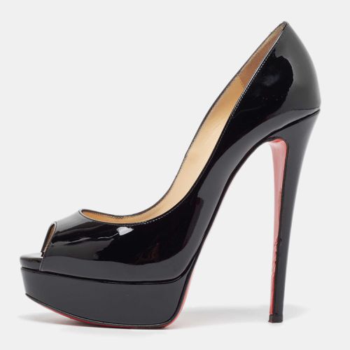 Patent Leather Lady Peep Pumps Size 37.5 - Christian Louboutin - Modalova