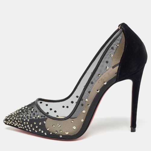 Mesh and Velvet Follies Strass Pumps Size 36 - Christian Louboutin - Modalova