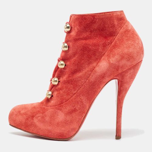 Suede Booties Size 39.5 - Christian Louboutin - Modalova