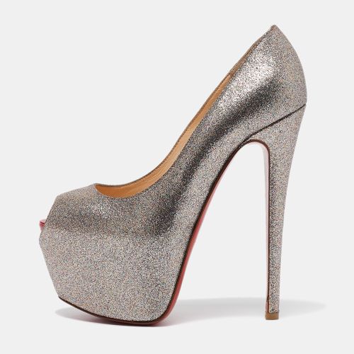 Glitter Highness Peep Toe Platform Pumps Size 36.5 - Christian Louboutin - Modalova