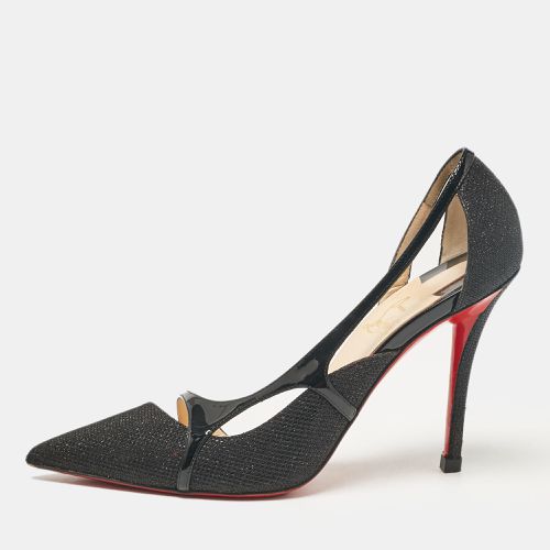 Lurex Fabric and Patent Leather Edith D'orsay Pumps Size 38 - Christian Louboutin - Modalova