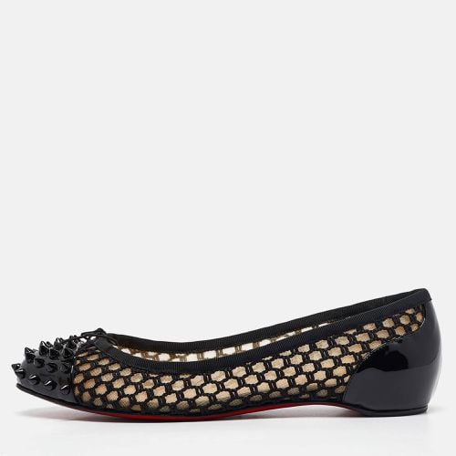 Mesh and Patent Cord Mix Ballet Flats Size 37.5 - Christian Louboutin - Modalova