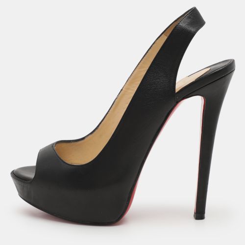 Leather No Prive Peep Toe Pumps Size 36.5 - Christian Louboutin - Modalova