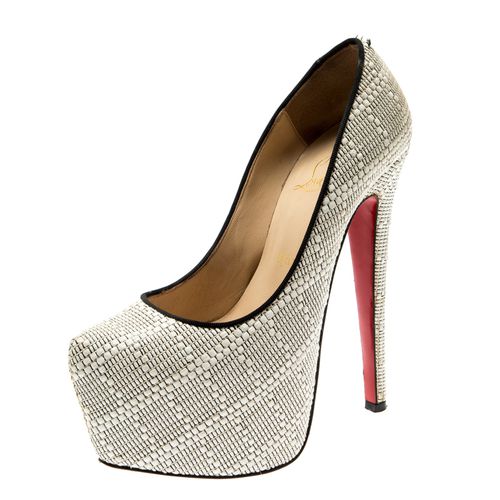 Christian Loboutin Raffia Daffodile Platform Pumps Size 36.5 - Christian Louboutin - Modalova